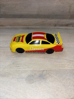 General Mills CHEERIOS Cereal RACE CAR Snack Container Vintage