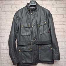 Belstaff Trialmaster 1948 Black Waxed Jacket Uk 40 Large Used condition