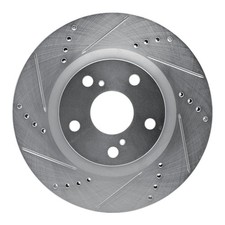 For Kia Carnival 22-25 Brake Rotor eLINE Drilled & Slotted 1-Piece Front Driver