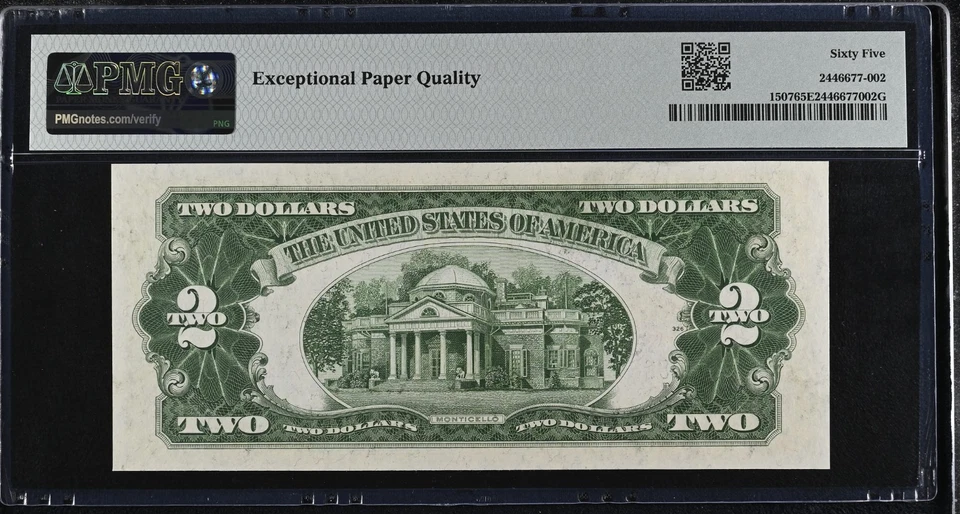 1928F $2 Legal Tender Note Fr-1507 PMG65 Gem EPQ - Image 2 of 2