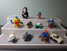 Vintage Lot of 10 Tomy Wind Up Plastic Toys