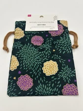 traditional Japanese pattern purse DAISO JAPANpouch drawstring bag