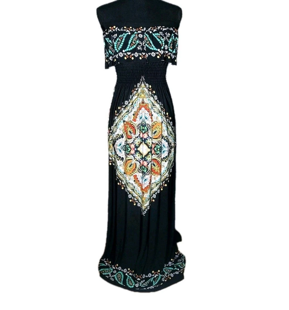 arden b maxi dress Arden B Strapless Maxi Dress