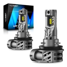 NOVSIGHT H11 LED Headlight Bulbs 50000 LM 6500K 100W N63US White ATV UTV 2 Pack