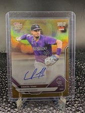 2025 Topps Now Opening Day Colorado Rockies Ezequiel Tovar Auto Gold Foil 36/50