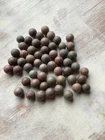 55 x Handmade Stone Clay Marbles Game Pieces Antique Solitaire Game Counting