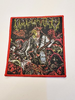 IMPETIGO, DEFILING THE STAGE, RED BORDER, 4X4 INCHES, WOVEN PATCH