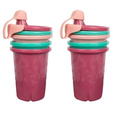 The First Years GreenGrown Reusable Spill-Proof Sippy Cups - Toddler Cups wit...