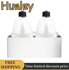 Utility Fuel Jug Holder Rack Fits 2 5 Gallon Jugs Shop Garage Trailer Aluminum