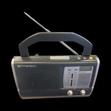 Emerson RP6251 AM/FM Weather Band Portable Radio w/Digital Clock  Antenna/works