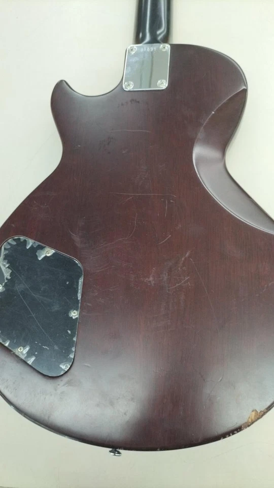 Diapasón EDWARDS E-I-135QM Usado Cuerpo Caoba Cuello Arce Palisandro Marrón Foto 4 de 4