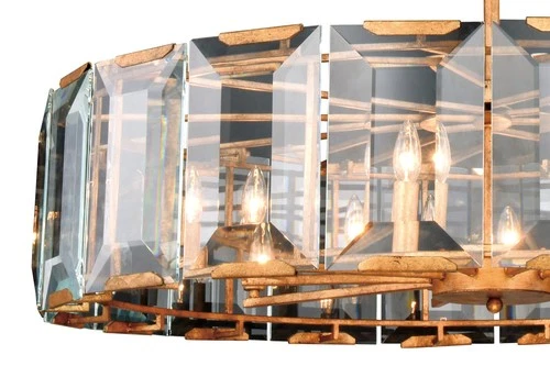 Elegant Lighting 1211D43 Monaco 10 Light 43"W Glass Chandelier - Black - Picture 3 of 5