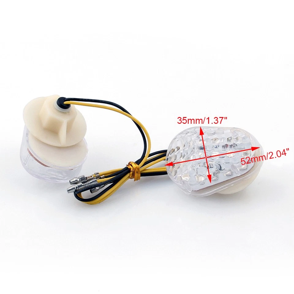 Señales de giro LED para Kawasaki ZX6R 1998-13 ZX10R 2004-13 ZX 7R 9R 12R ZZR600 W👍 Foto 2 de 3