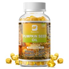 Pumpkin Seed Oil 2000mg Cold Pressed-Hair Urinary Bladder  Prostate Support
