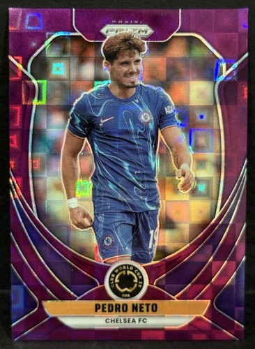 2025 Prizm FIFA Club World Cup Chelsea Pedro Neto Purple Pandora Prizm /49 - Picture 1 of 3