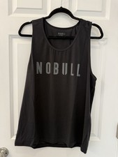 NWT Men's NoBull Signature Logo Workout Muscle Tank Top Shirt Black Large NWT