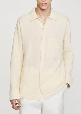 Sandro Men's Shirt Size S Oversized Knit Shirt SHPTR00540
