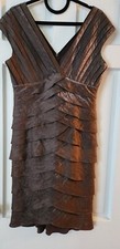 Iridescent Taupe size 12 dress- Adrianne Papell 