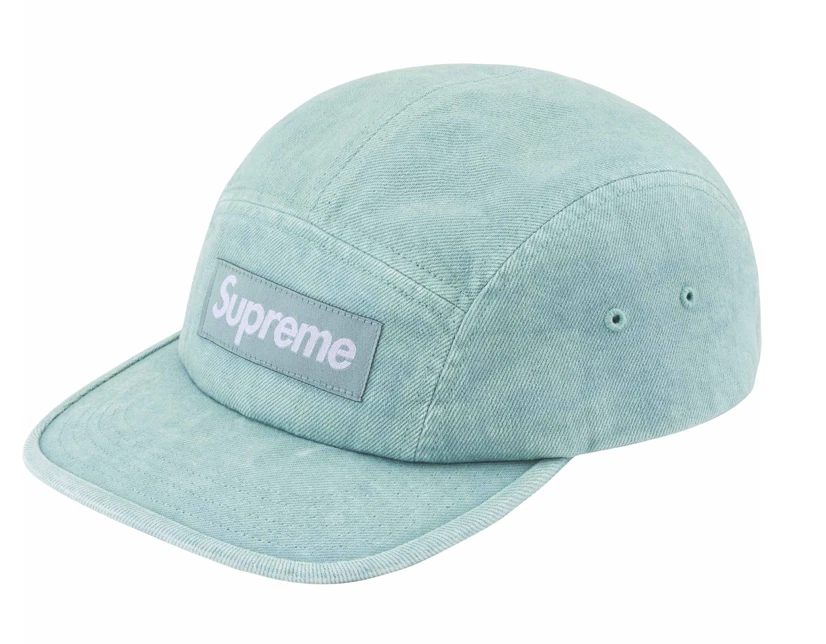 Casquette de camp en denim Supreme rayée   Comme neuve   SS24