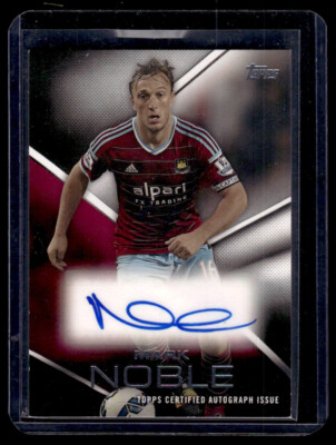 2014 Topps Premier Gold Auto Autograph Mark Noble West Ham