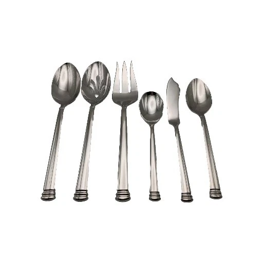 Lenox Summerton Serving Hostess 5pc Set + Spoon 18/10 Stainless Flatware Vietnam
