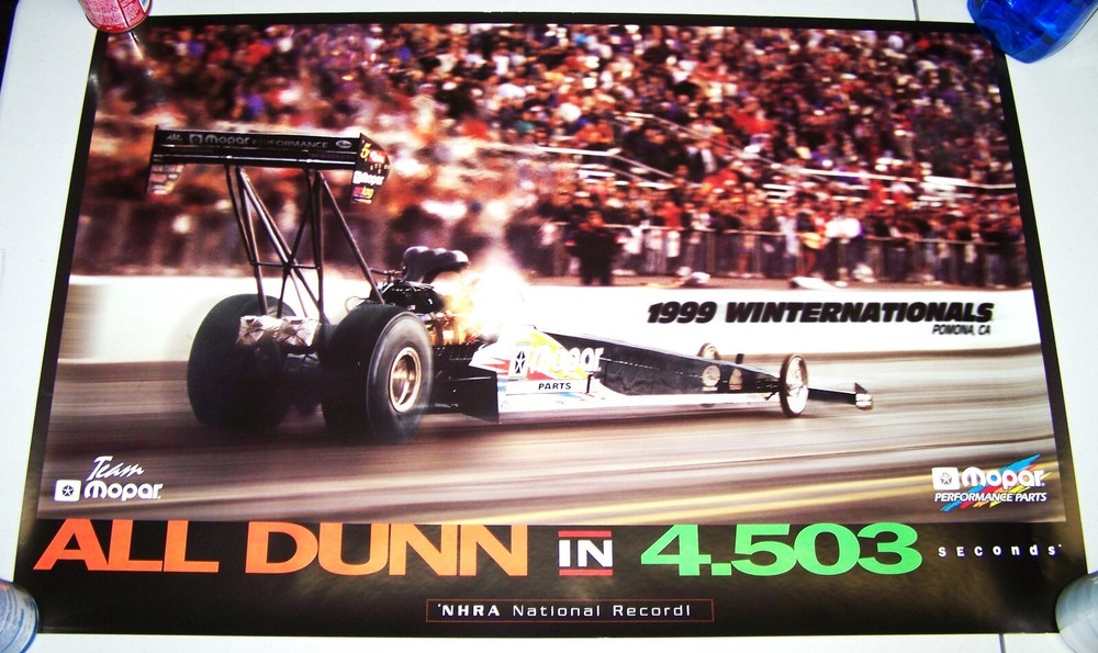 1999 Mopar Performance Mike Dunn Mopar Dragster Poster  Get Real Get Mopar