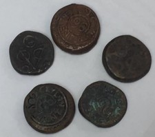 1792 Dutch East Indies Colonial VOC Ceylon Galle 2 Stuiver & Other Ancient Coins