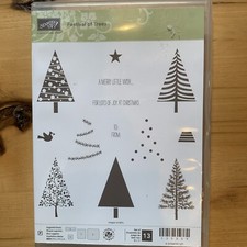Stampin Up - Festival Of Trees - 13 pc - 135059 - Holiday Christmas Trees Winter