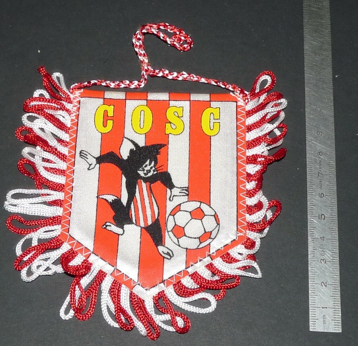 Ancien petit fanion wimpel pennant * ALLEZ J.F. CHOLET