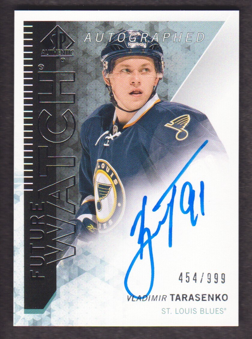 2013-14 SP Authentic Hockey #276 Vladimir Tarasenko AUTO RC 454/999