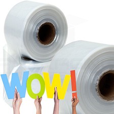 Layflat Polythene Poly Tubing Tube *ALL SIZES & QTYS* 250 & 500 Gauge Rolls