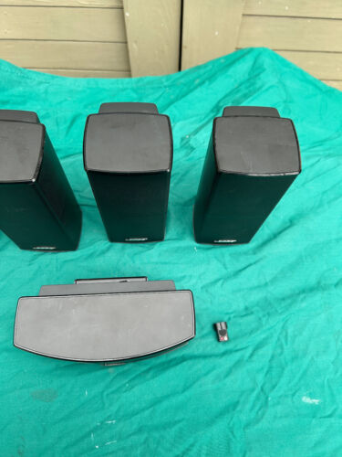 Lot x 5 Bose Jewel Cube Speakers II From Lifestyle 600 Home Theater System Black - Picture 4 of 6