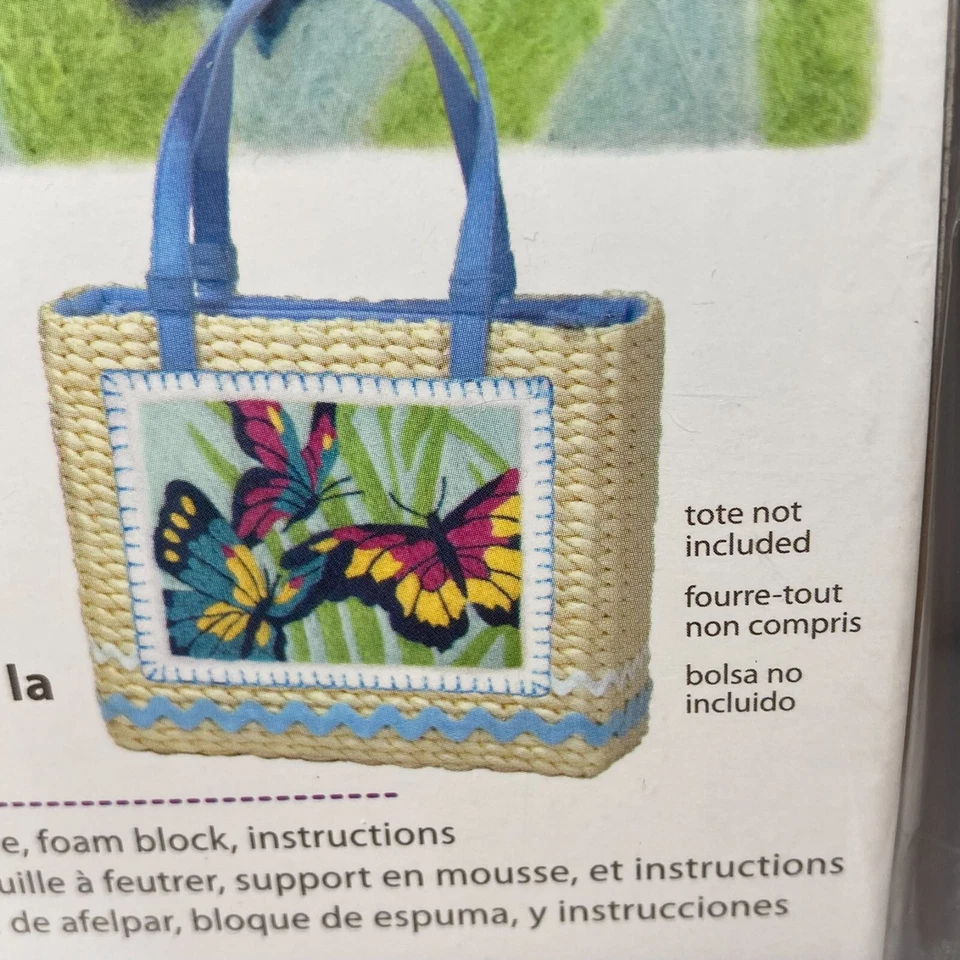 Dimensions Needle Felting Craft Felt Kit Butterfly 10" x 8" Printed Design Piece - Image 3 of 4