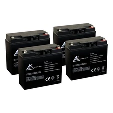 4 Pack - 12V 20Ah Baoshi 6-DZM-20 6DZM20 Scooter Bike Sealed Battery