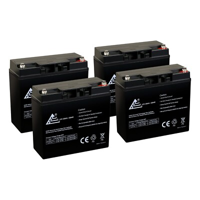 #ad #ad 4 Pack 12V 20Ah Baoshi 6 DZM 20 6DZM20 Scooter Bike Sealed Battery $156.99