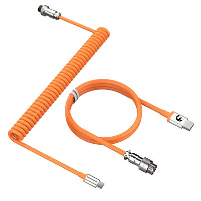 Spiral Tastaturkabel kabel Coiled USBC Kabel für Gaming Tastatur PC Mac Computer