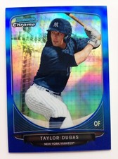 2013 Bowman Chrome Mini Blue Refractor Taylor Dugas Yankees 234 #’d /99 Low S&H!