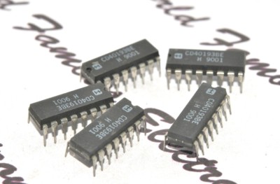5pcs - H. CD40193BE Integrated Circuit / IC - NOS