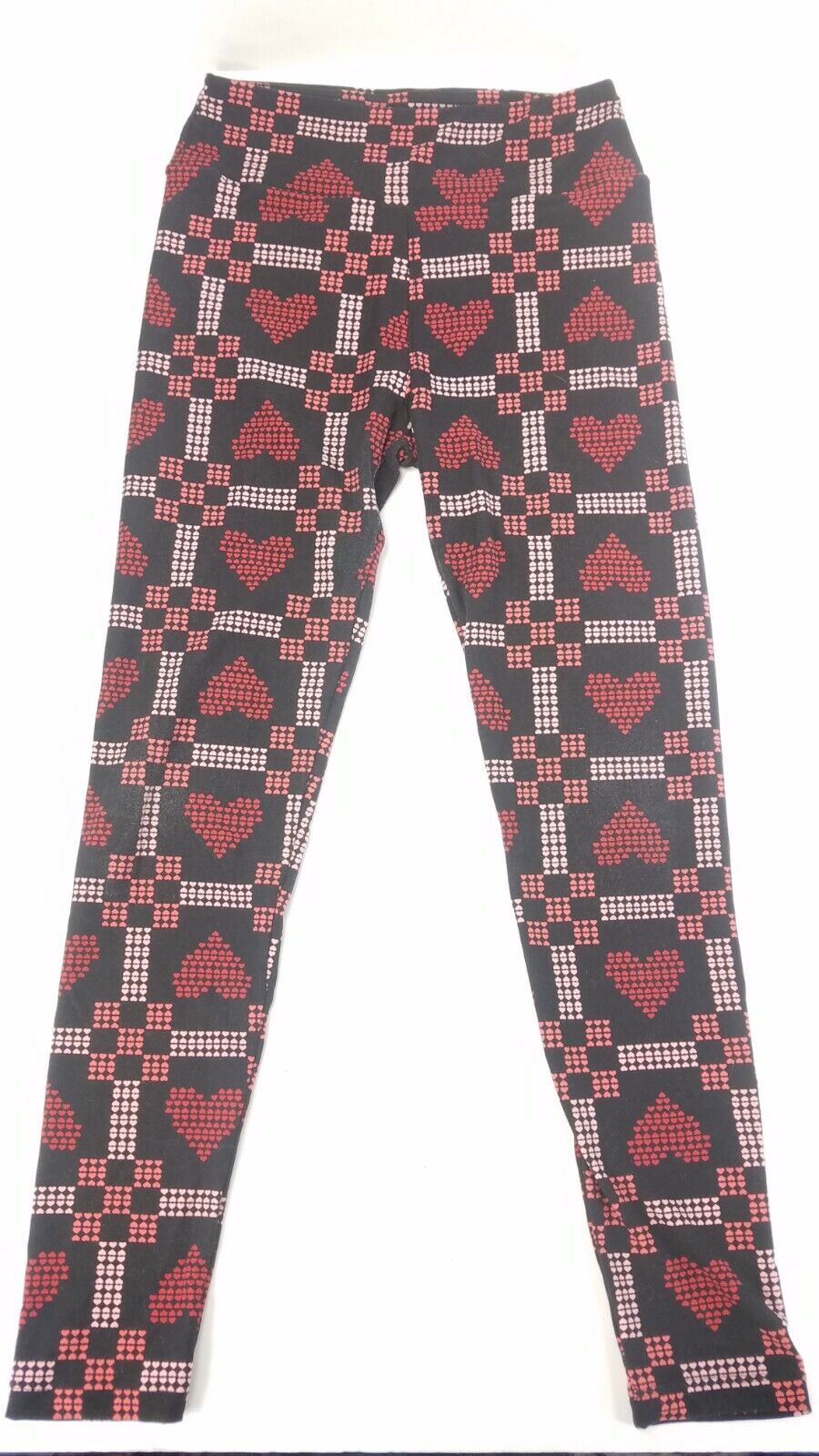 Lularoe Leggings One いよいよ人気ブランド Size OS Soft Fitted Hearts 【予約販売】本 Pants Comfy Love