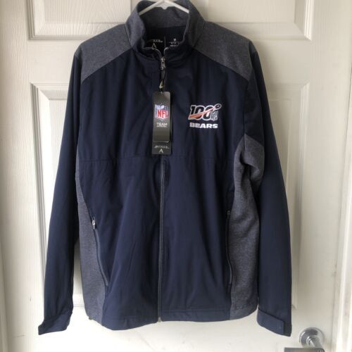 NFL Bears レザージャケット Chicago Bears Full Leather Old English Jacket Black