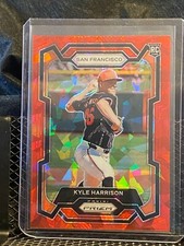 Kyle Harrison 2024 Prizm Red Cracked Ice  - #3 - Giants