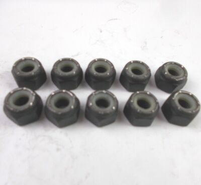 Nylon Lock Hex Nut 1/4'' - 28 Fine Thread '' 10 Nuts ''  Grade 8  1/4-28