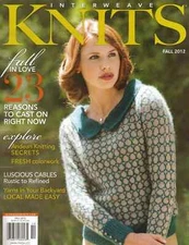 Interweave Knits Magazine Fall 2012 Issue FALL IN LOVE Fast Free US Ship