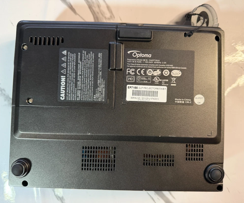 Proyector Optoma EP766 DLP 3200 Lúmenes HDMI VGA XGA FUNCIONANDO Foto 3 de 4