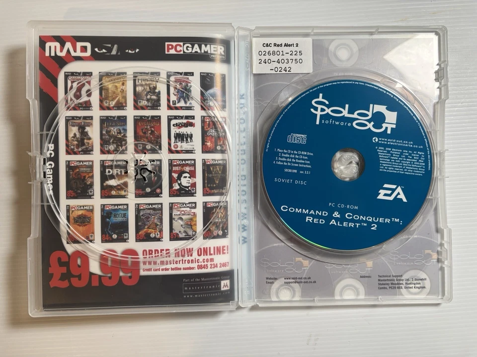 Command & Conquer Red Alert 1 and 2 PC Game Disc Like New No Scratches - Image 3 of 4