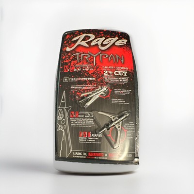 New Rage Trypan NC No Collar 100 Gr 2'' + Cut Broadheads Dealer 2-Pack R35500