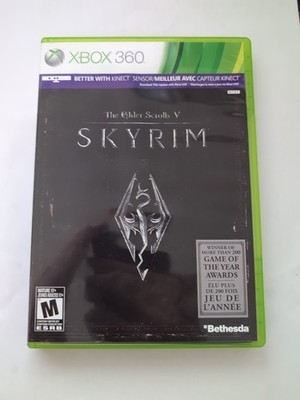 The Elder Scrolls V: Skyrim (Xbox 360, 2011) Complete W/ Manual & Map