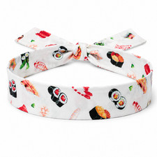 Made in the USA Custom Sushi Headband Sushi Chef Headband Hibachi Chef Headbands