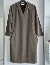 Sandwich Damenkleid L Schwarz Etui Strick V-A...