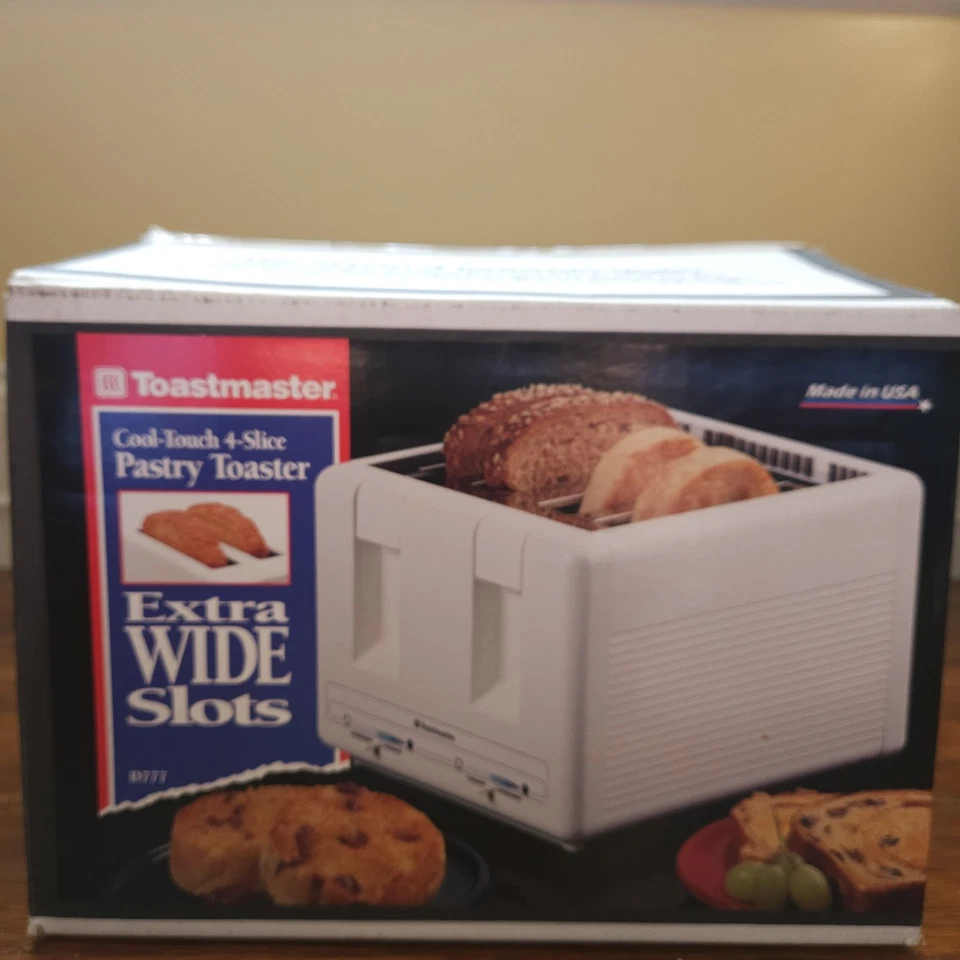 Toastmaster Vintage 4 Wide Slot Pastry Toaster Cool Touch Made in USA D777D - Image 2 of 4